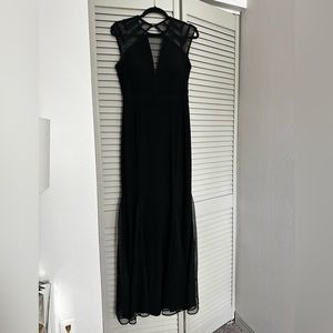 Black formal floor length gown